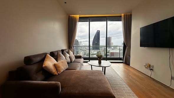 living room and bedroom of BEATNIQ