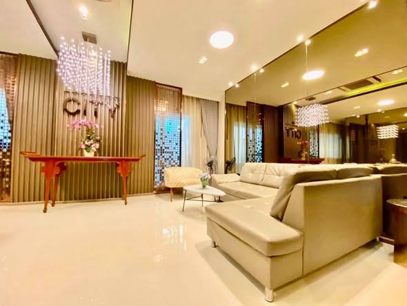 bedroom and living room of หมู่บ้านเดอะซิตี้ พัฒนาการ