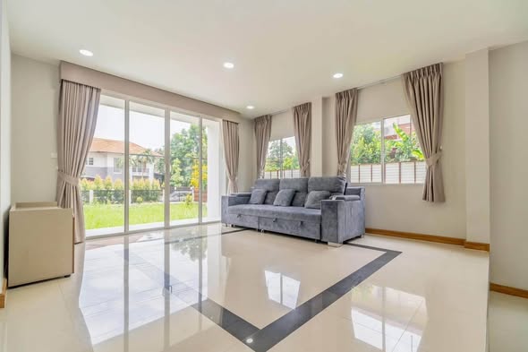 bedroom and living room of บ้านลลิล อินเดอะพาร์ค วัชรพล-พหลโยธิน