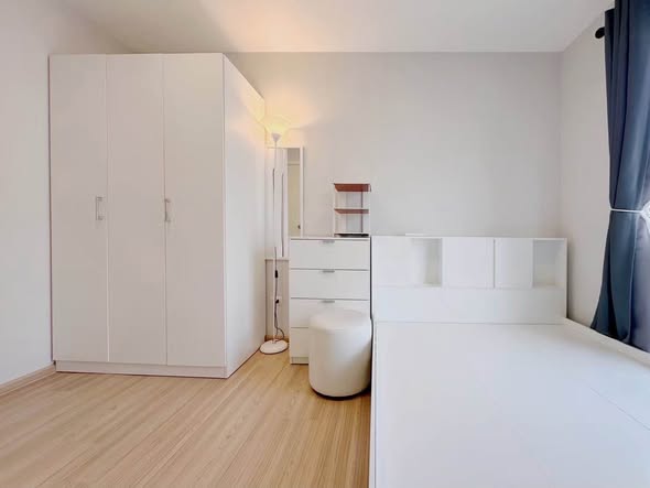 bedroom and room interior of พลัมคอนโด มิกซ์ แจ้งวัฒนะ