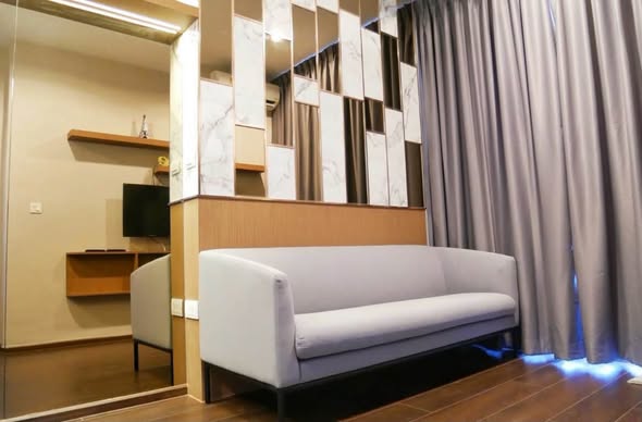 living room of C Ekkamai Condominium