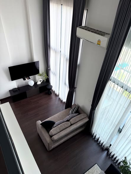 living room of C Ekkamai Condominium