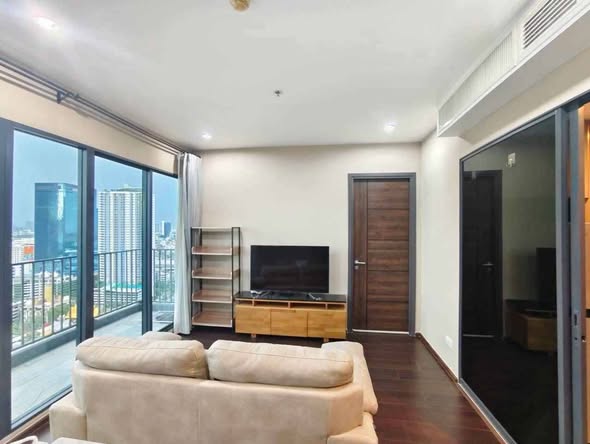 living room and bedroom and room interior of C Ekkamai Condominium