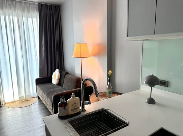 living room and bedroom of CEIL By Sansiri