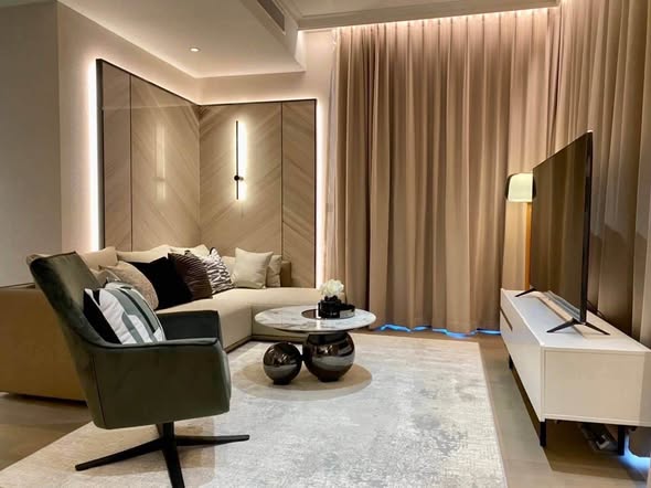 living room and bedroom and bathroom of Celes Asoke