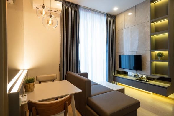 bedroom and living room of Centric Ratchayothin