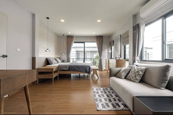 bedroom and living room of Centro Bangna