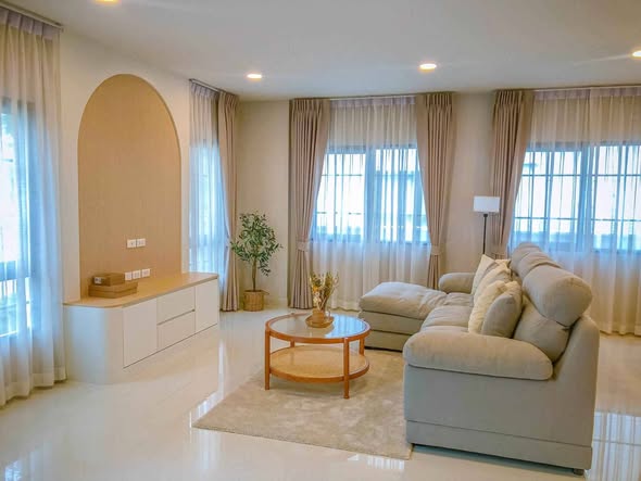 living room and bedroom of Centro Bangna