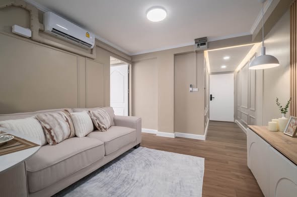 living room and bedroom of CENTURY PARK CONDO