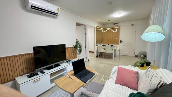 bedroom and living room of Chateau in Town Phahol 11 ชาโตว์ อินทาวน์ พหลโยธิน 11