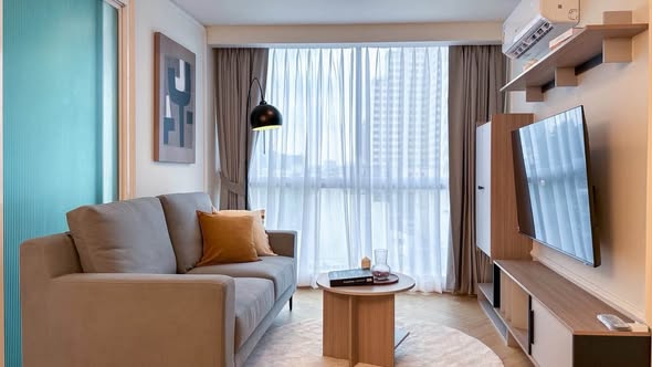 bedroom and living room of Chateau in Town Phahol 11 ชาโตว์ อินทาวน์ พหลโยธิน 11