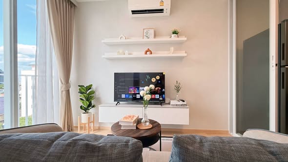 bedroom and living room of Chewathai Residence Thong Lo