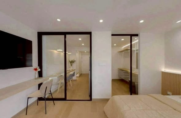bedroom and room interior of Chomdoi Condotel—2
