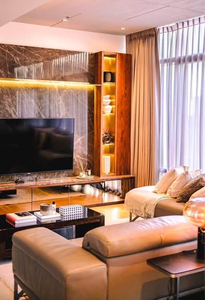 bedroom and living room of Circle Condominium
