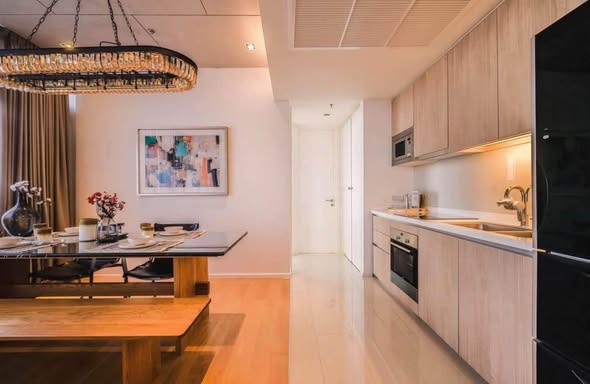 living room and kitchen of Circle Living Prototype