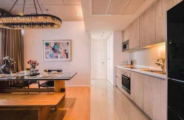 living room and kitchen of Circle Living Prototype