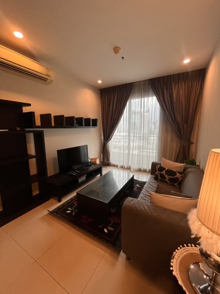 living room and bedroom of Circle S Sukhumvit 12 เซอเคิล เอส สุขุมวิท 12