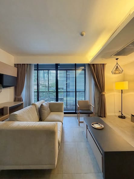 living room and bedroom of Circle S Sukhumvit 12 เซอเคิล เอส สุขุมวิท 12