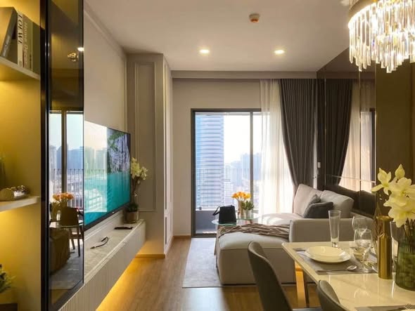 bedroom and living room of CLOUD Thonglor-Phetchaburi