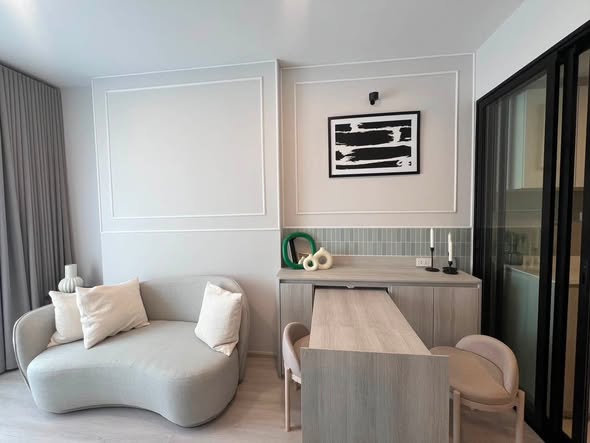 bedroom and living room and room interior and bathroom of COBE Ratchada-Rama 9