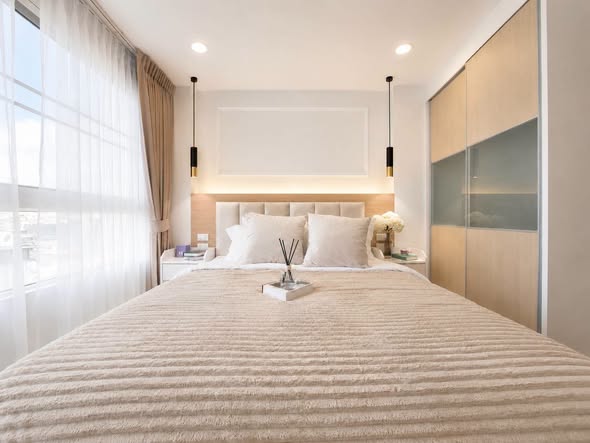 bedroom of Coolhouse Condominium