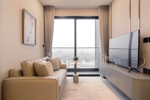 bedroom and living room of Cooper Siam