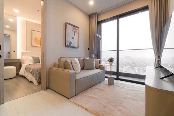 bedroom and living room of Cooper Siam