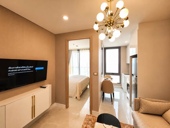 bedroom and living room of Copacabana Beach Jomtien