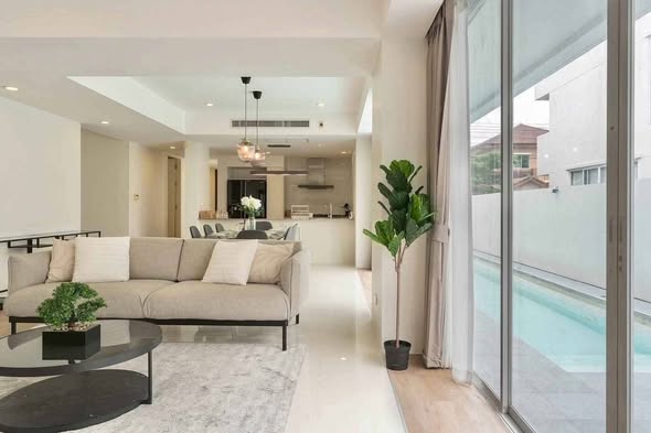 living room and room interior of Courtyard Villa