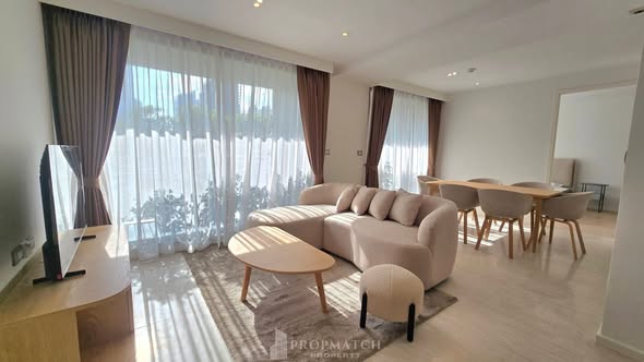 living room and bedroom of CRAFT Ploenchit