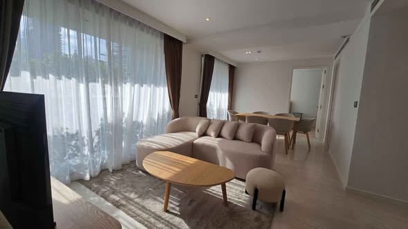 living room and bedroom of CRAFT Ploenchit
