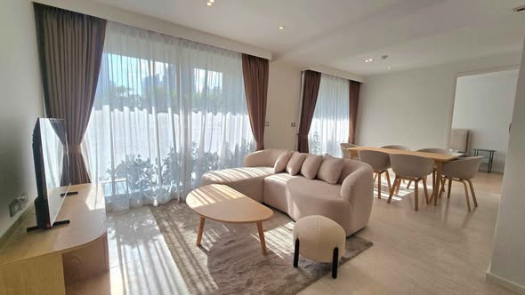 living room and bedroom of CRAFT Ploenchit