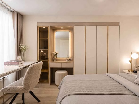 bedroom and bathroom of Culture Chula คัลเจอร์ จุฬา