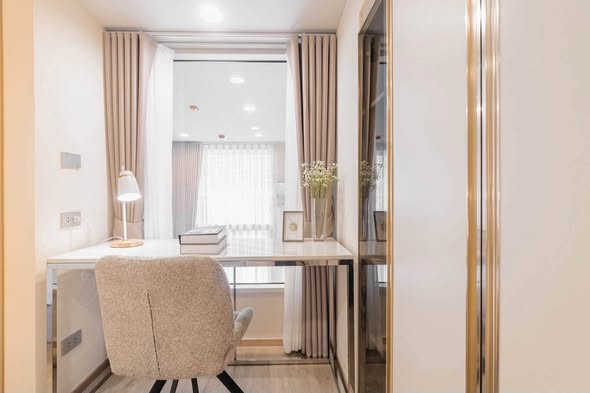 bedroom and bathroom of Culture Chula คัลเจอร์ จุฬา
