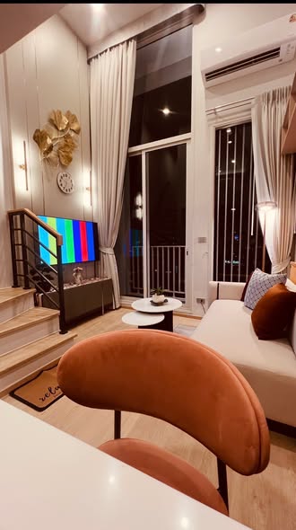 bedroom and living room of Culture Chula คัลเจอร์ จุฬา