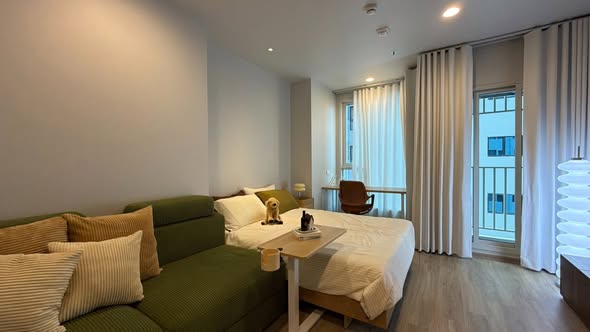living room and bedroom of Culture Thonglor