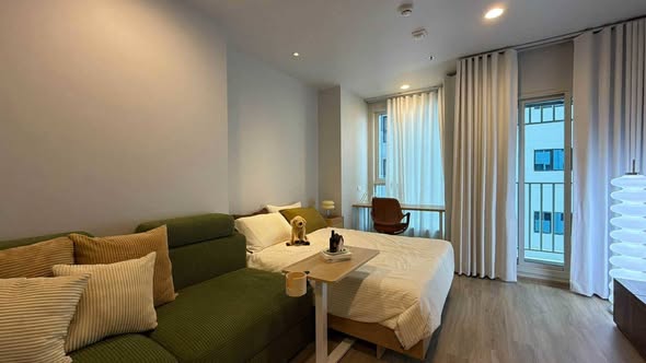 living room and bedroom of Culture Thonglor