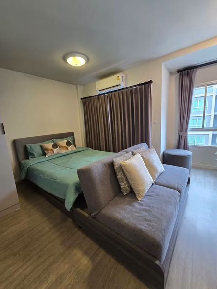 bedroom of D Condo Rattanathibet