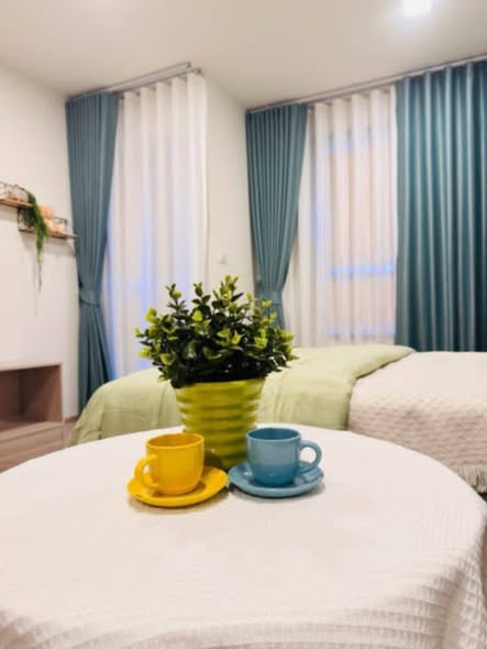 bedroom of dcondo Reef Phuket