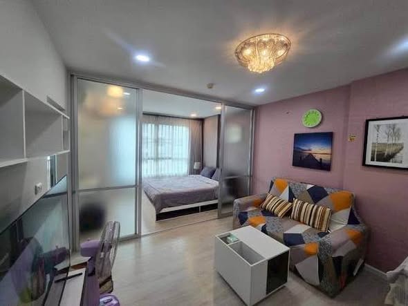 bedroom and living room of dcondo Sign Chiangmai