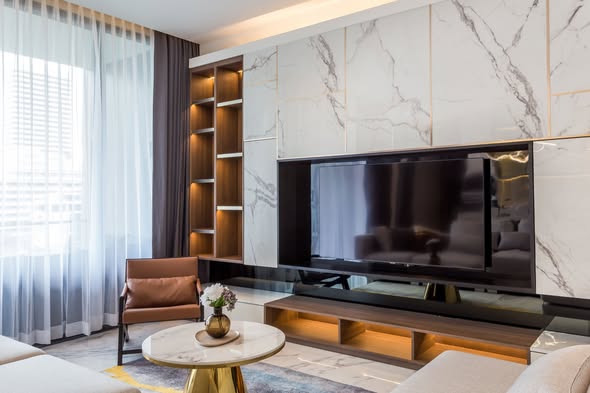 bedroom and living room of Domus 16