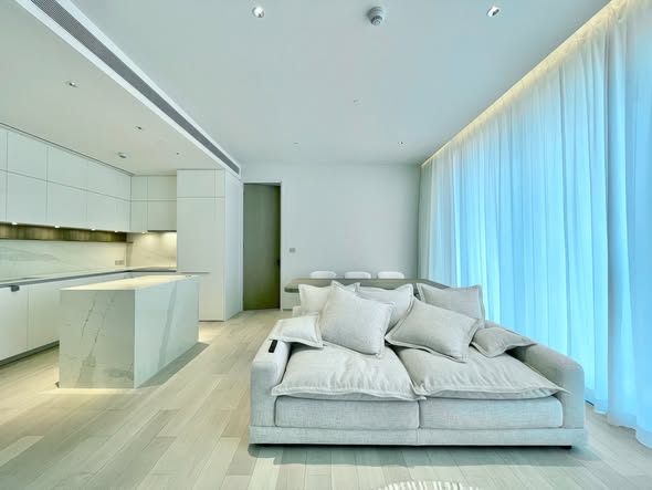 bedroom and living room of EI8HTEEN SEVEN