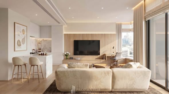 living room of EI8HTEEN SEVEN