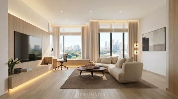 living room of EI8HTEEN SEVEN