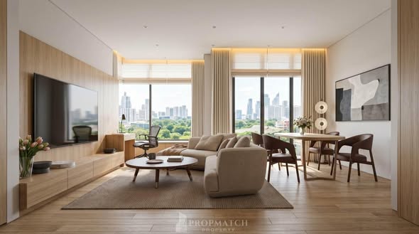 living room of EI8HTEEN SEVEN