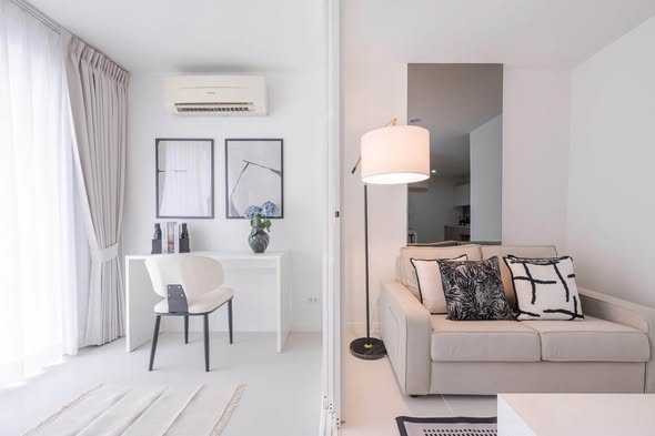 living room and bedroom and room interior of ELEMENTS SRINAGARINDRA CONDO