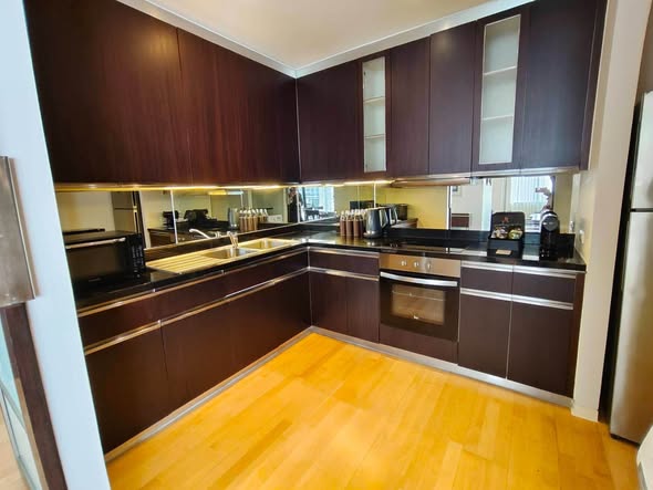 kitchen of Emporium Suites by Chatrium