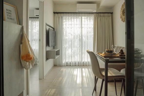 living room and room interior of Escent Park Ville Chiangmai