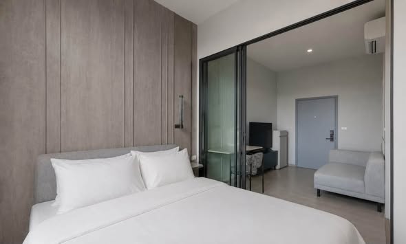 bedroom and room interior of เฟล็กซี่ รัตนาธิเบศร์ | Flexi Rattanathibet