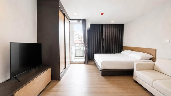 bedroom of FLEXI Sathon-Charoen Nakhon